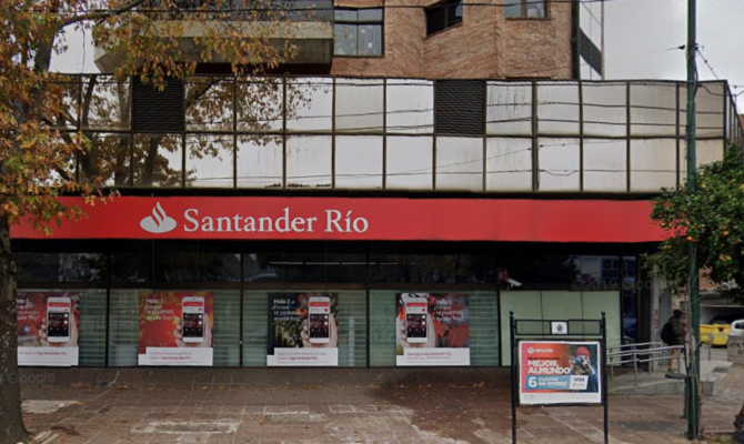 Trabajo realizado a Banco Santander en Provincia de Buenos Aires, Argentina
